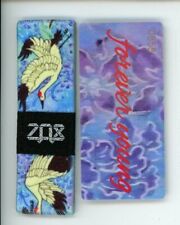 Medium ZOX Silver Strap FOREVER YOUNG Wristband with Card Reversible
