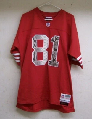 Mitchell & Ness Dre Mack #81 Terrell Owens San Francisco 49ers 44 Large Jersey - Image 1 of 3