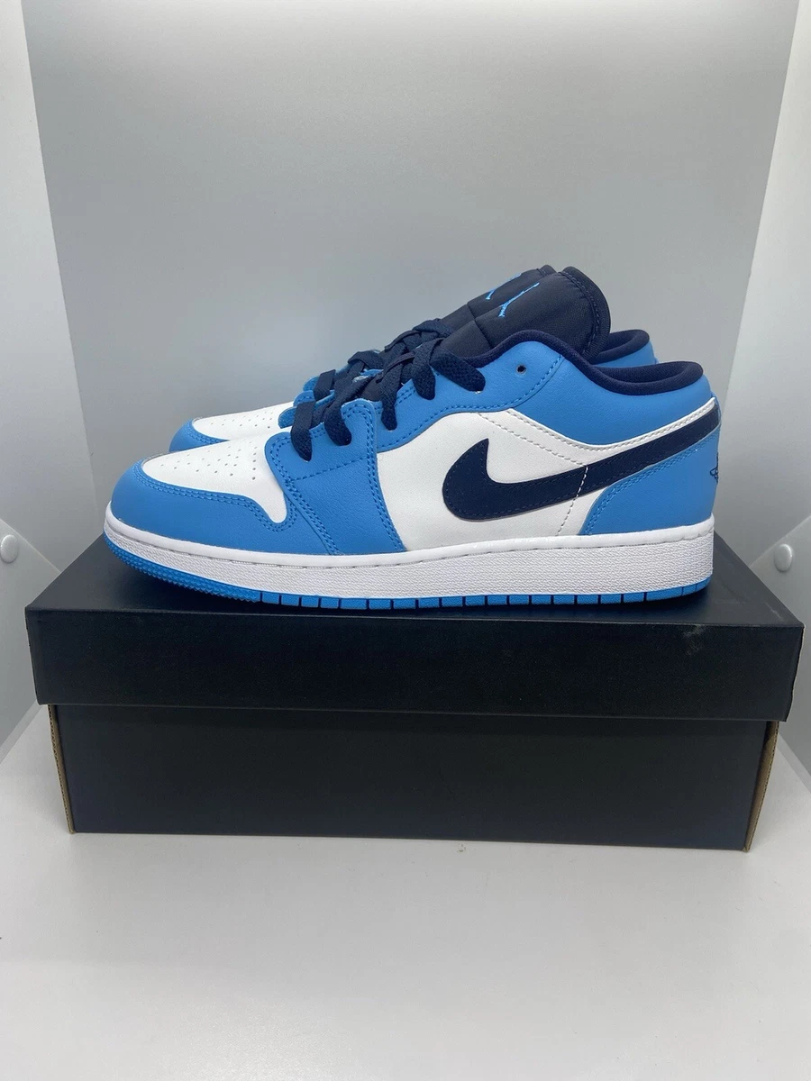 Jordan 1 Low UNC 2021 Black/University Blue/White for Sale