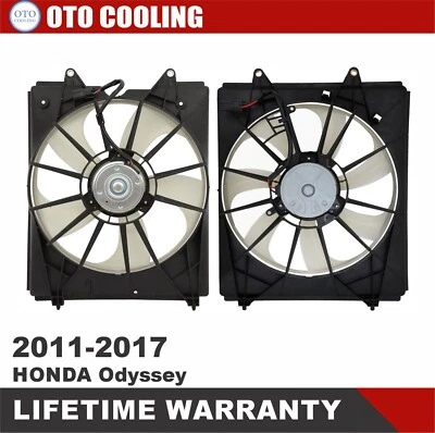 Radiator and AC Condenser Fan for 2011-2017 Honda Odyssey Foto 1 de 4