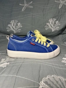 Levi's Betty Blue Platform Canvas Lace Up Sneakers Women’s UK 3.5 - Picture 1 of 10