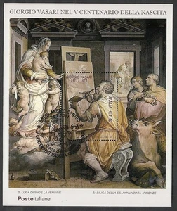 2011 ITALIEN BLATT VASARI SONDERSTEMPEL FDC - Bild 1 von 1