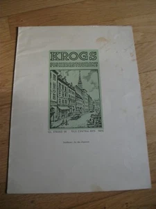 Restaurante Fisker KROGS. Menú. Copenhague - Imagen 1 de 5