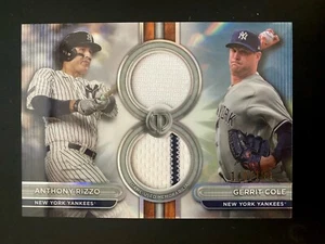 2024 Topps Tribute Anthony Rizzo Gerrit Cole Dual Relic /199 - Picture 1 of 1