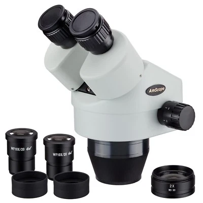 Cabezal de microscopio estéreo con zoom binocular AmScope SM790B 7X-90X Foto 1 de 3
