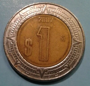 Mexico 1 Peso coin 2007 - Picture 1 of 2