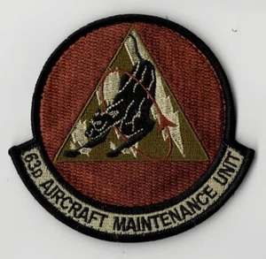 USAF 63a UNIDAD DE MANTENIMIENTO DE AERONAVE, OCP (F-35). "Luke AFB, AZ, respaldo enganchado, 3,5" - Imagen 1 de 1