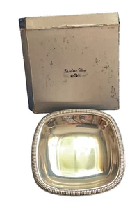 Sheridan Silver Co. Silver plated Square Bowl 6" Vintage - Picture 1 of 5