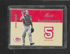 2003 Flair Greats - JOHNNY BENCH - Game Used Jersey - REDS