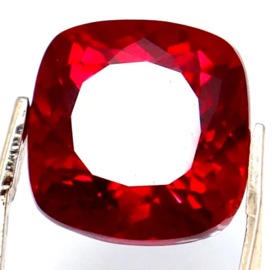 7.75 Ct Natural Cushion Shape Red Ruby Certified Loose Gemstone With Free Gift - Image 1 of 4