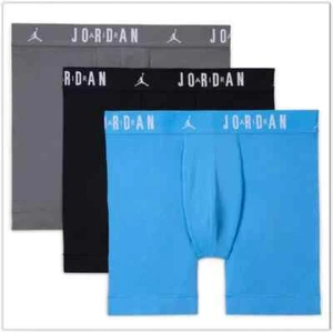 Boxer Nike Jordan Flight 3 CONFEZIONI cotone elasticizzato nero blu M L nuovo con etichetta nuovo con scatola - Foto 1 di 2
