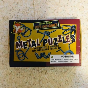 Retro Range Toys and Games Metal Puzzles Set of 6 in box. - Picture 1 of 4