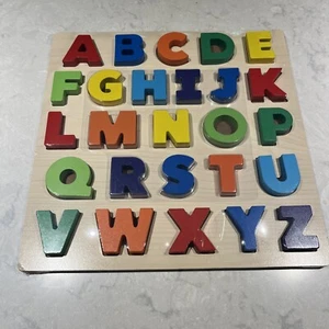 SPARK CREATE IMAGINE 3D WOOD ALPHABET PUZZLE SET 26 PCS *NEW - Picture 1 of 5