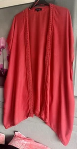 New look Coral Beach Cover Shirt Size 12 - Picture 1 of 4
