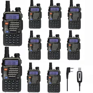 10x Nuevo Baofeng *UV-5R Plus* V/UHF 2m/70cm Transceptor Ham Portátil Radio de 2 Vías - Imagen 1 de 10