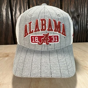 Zephyr Alabama Crimson Tide Hat Trucker Cap Pinstripe Heather Gray Sweatshirt - Picture 1 of 11