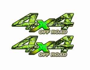 4X4 OFF ROAD Zombie Bile Camo Decals Truck Graphic Toxic Sludge 2pack KM087OR - Picture 1 of 1