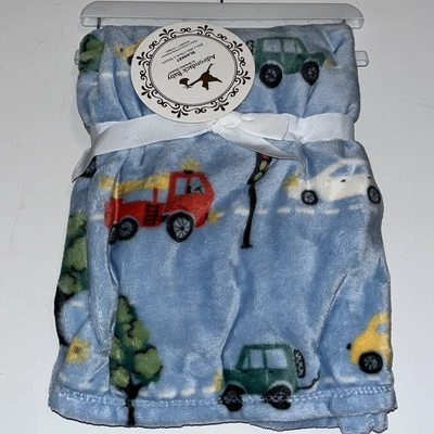 Coches Jeep Camión de Bomberos Street Road Azul Berkshire Manta de Seguridad Bebé Niño Foto 1 de 4