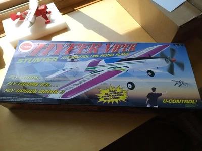 Cox Hyper Viper Stunter Control line .049 Gas Engine Airplane. BNIB - Image 1 of 3