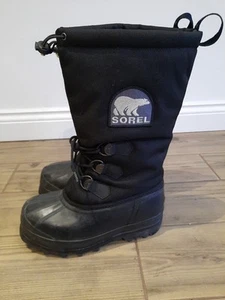 SOREL Boots Snow/Winter, Glacier Extreme Cold, Black, UK6.5 Eur40 USA 8 - Picture 1 of 6