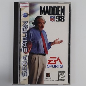 Madden NFL 98 Sega Saturn Video Game EA Sports Football T-5024H