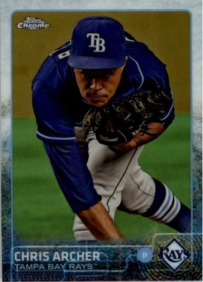 2015 Topps Chrome Refractors #152 Chris Archer - BB - Image 1 of 2