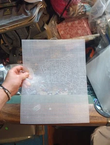 Darice Plastic Mesh Canvas - 10.5" x 13.5" - 9 sheets ( 9 Clear And Some Extr) - Picture 1 of 7