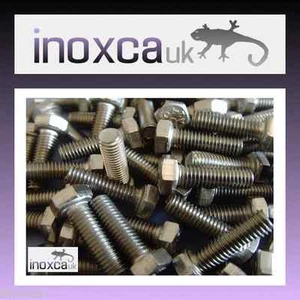 M5 X 50 HEX HEAD SET SCREW BOLT A2-70 STAINLESS STEEL HEXAGON HD FULLY THREADED - Picture 1 of 11