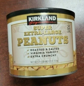Kirkland Signature Extra Large Peanuts Virginia Roasted Salted 2.5lb Exp 12/2025 - Picture 1 of 2