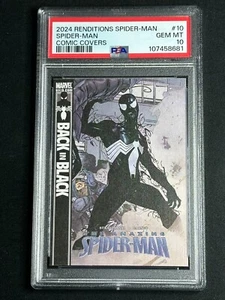 2024 Upper Deck Marvel Renditions Comic Covers Spider-Man #10 PSA 10 GEM MINT SP - Picture 1 of 2