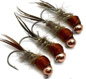 Pesca alla mosca Perdigon JIG NINFE ORECCHIO FAGIANO CODA BARBED/BL - Foto 1 di 1