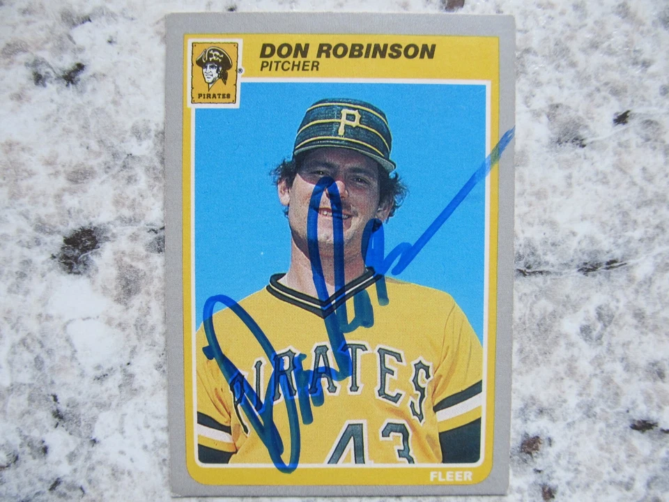 Pirates Don Robinson Signed Autographed 1985 Fleer Mint - Image 1 of 1
