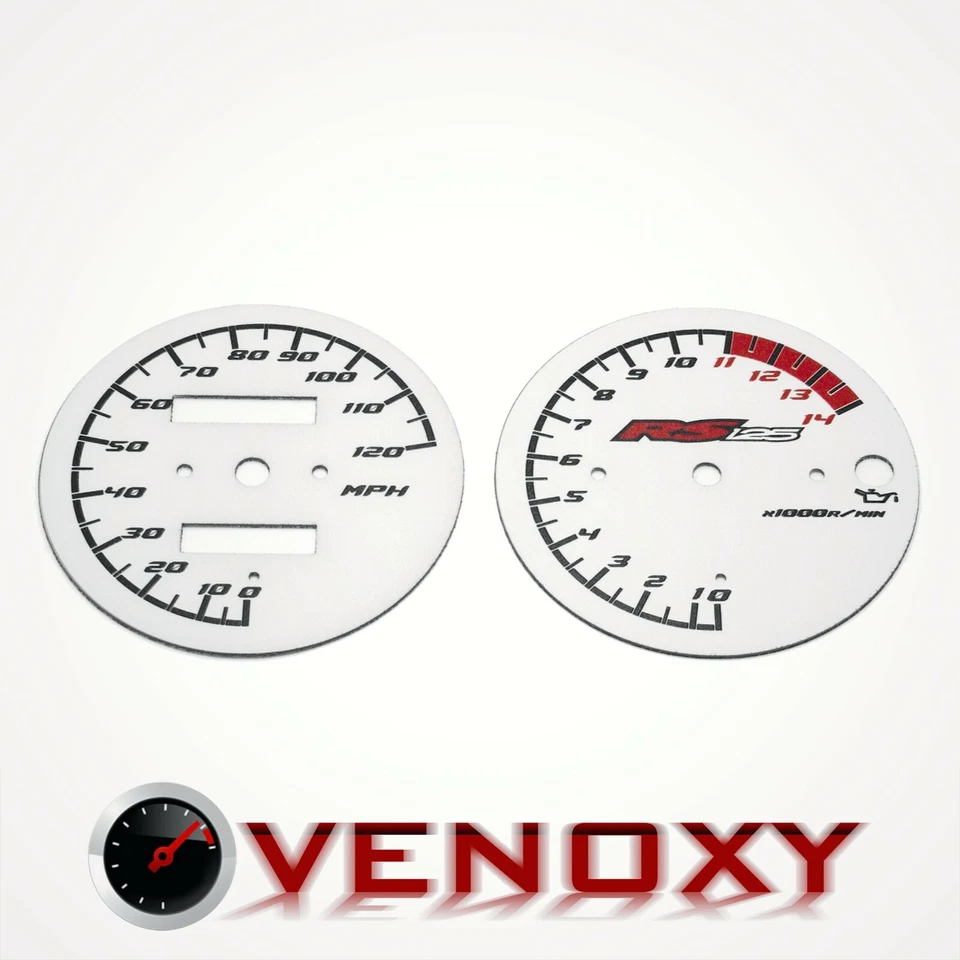 Aprilia RS 125 Gauge Faces MPH BLANCO Foto 1 de 1