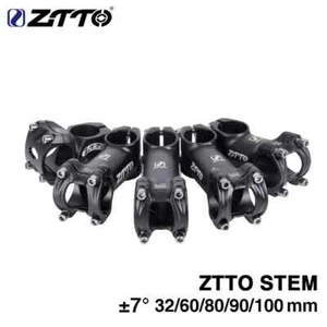Bicycle Stem 32/60/80/90/100 31.8mm Bar 7 Degree Black Red MTB Road Bike ZTTO - Picture 1 of 5