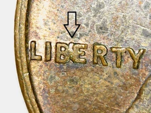 1960 D Lincoln Memorial Penny BIE Die Chip Error Small Date - Picture 1 of 6