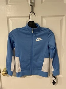 Boys Nike Track Jacket Lightweight New 7 Blue White - Picture 1 of 7