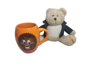 Reese's Peanut Butter Mug 12oz Orange Coffee /Tea Cup & Bear Plush - Galerie - Picture 1 of 14