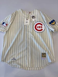 Nueva camiseta de béisbol MLB Chicago Cubs 1969 Ernie Banks Mitchell & Ness nueva con etiquetas XXXL - Imagen 1 de 11