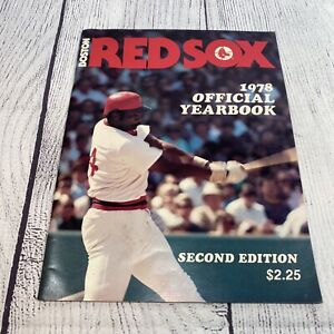 Jim Rice Boston Red Sox Official Vintage Yearbook 1978 Complete EX