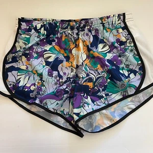 Nike Girls Medium Plus Running Shorts Dri-Fit Tempo Floral Standard Fit New - Picture 1 of 6
