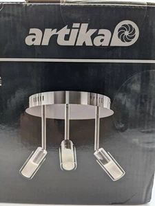 Artika Matrix Sky 10.8 in. 3-Light Chrome LED Semi-Flush Mount CL3MT-C1 -10" Dia - Picture 1 of 4