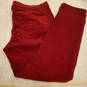 Jean de pana de terciopelo rojo de la Asociación Polo de Estados Unidos para hombre 40x32 otoño festivo - Imagen 1 de 5