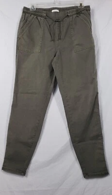 Pantalones informales para mujer Maurices grandes verdes 3/4 cintura elástica cordón usados Foto 1 de 4