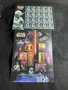 Star Wars Commemorative Stamp Sheets Lot Scott#4143/ /4205 - Picture 1 of 6
