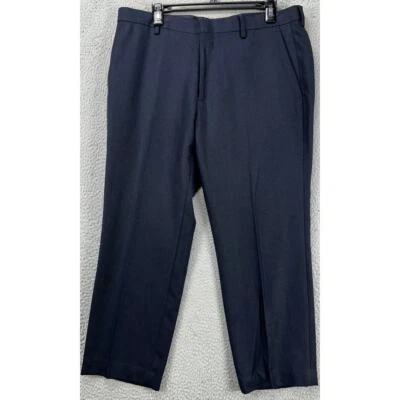 J.Crew Pants Mens 34X24 Ludlow Navy Moon Fabric Wool Blend Dress Flat Front NEW - Image 1 of 4