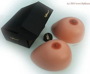 Senos de silicona falsos TV cambio de sexo transexual transformar enormes tetas 2500 g G H - Imagen 1 de 12