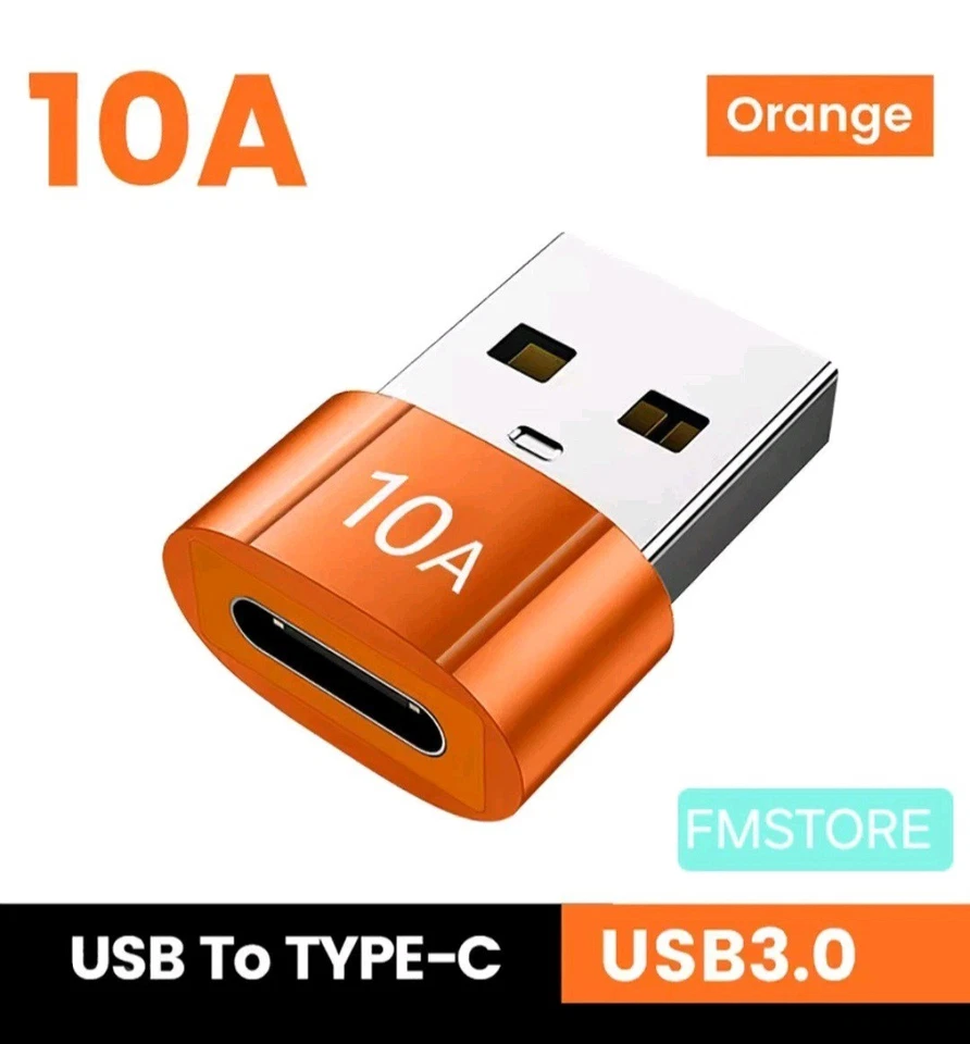 ADATTATORE OTG DA USB-A FEMMINA A USB C TIPO C MASCHIO CONVERTITORE UNIVERSALE A - Immagine 1 di 4