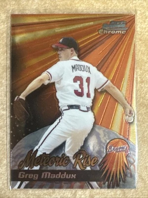 Вставка 2000 Bowman Chrome Greg Maddux Meteoric Rise #MR9 Atlanta Braves - Изображение 1 из 2