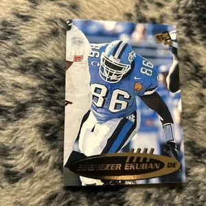 1999 Press Pass Gold parallel Ebenezer Ekuban Card #16 Rookie RC - Picture 1 of 2