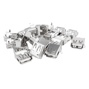 uxcell 20 Pcs USB Female Type A 4-Pin DIP Right Angle Jack Socket Connector - Picture 1 of 3
